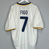 2000/02 PORTUGAL FIGO #7 AWAY SHIRT (XL) NIKE