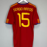 2010/11 SPAIN SERGIO RAMOS #15 HOME SHIRT (L) ADIDAS