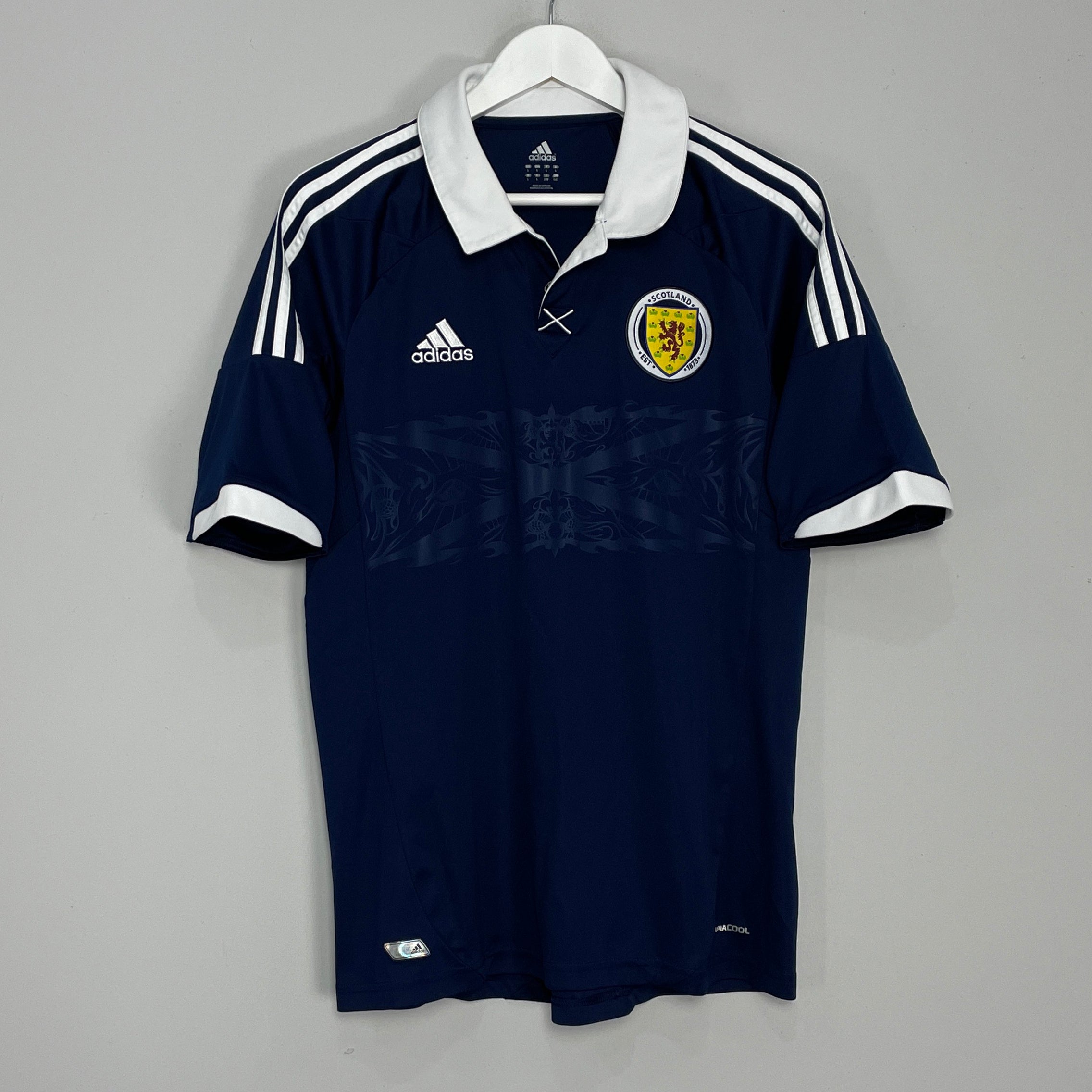 Shop 2011/13 SCOTLAND HOME SHIRT (L) ADIDAS, classic football shirts, vintage football shirts & retro soccer jerseys at Cult Kits