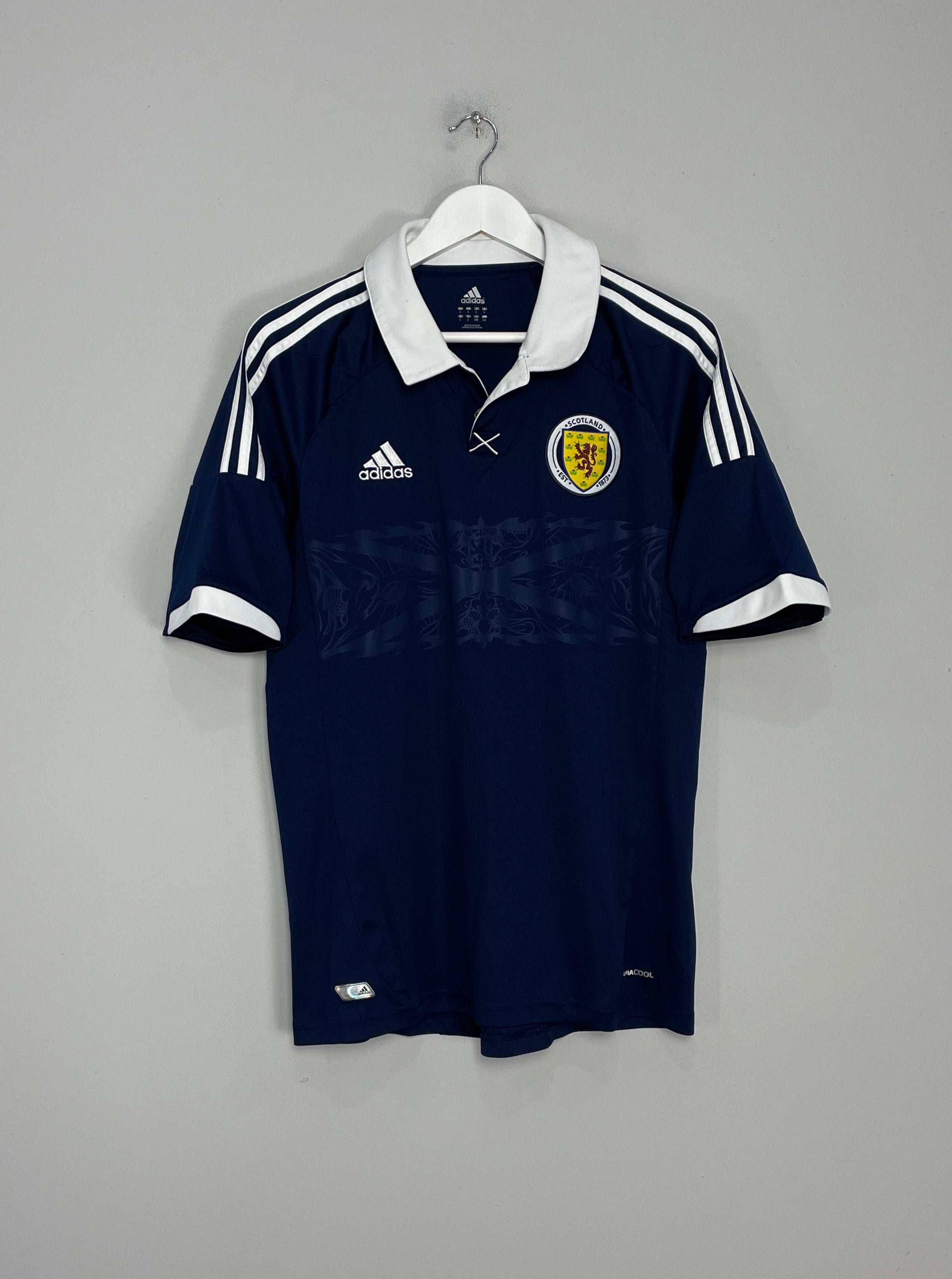 Shop 2011/13 SCOTLAND HOME SHIRT (L) ADIDAS, classic football shirts, vintage football shirts & retro soccer jerseys at Cult Kits