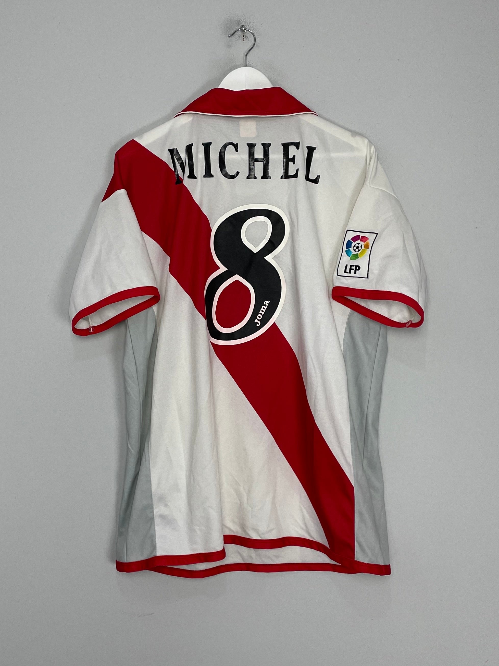 Shop 2004/05 RAYO VALLECANO MICHEL #8 HOME SHIRT (XL) JOMA, classic football shirts, vintage football shirts & retro soccer jerseys at Cult Kits