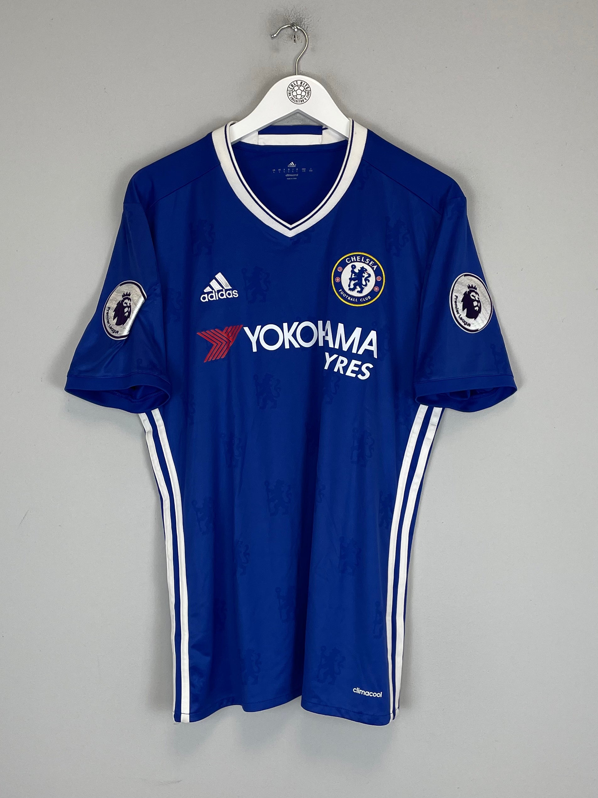 Shop 2016/17 CHELSEA HAZARD #10 HOME SHIRT (L) ADIDAS, classic football shirts, vintage football shirts & retro soccer jerseys at Cult Kits
