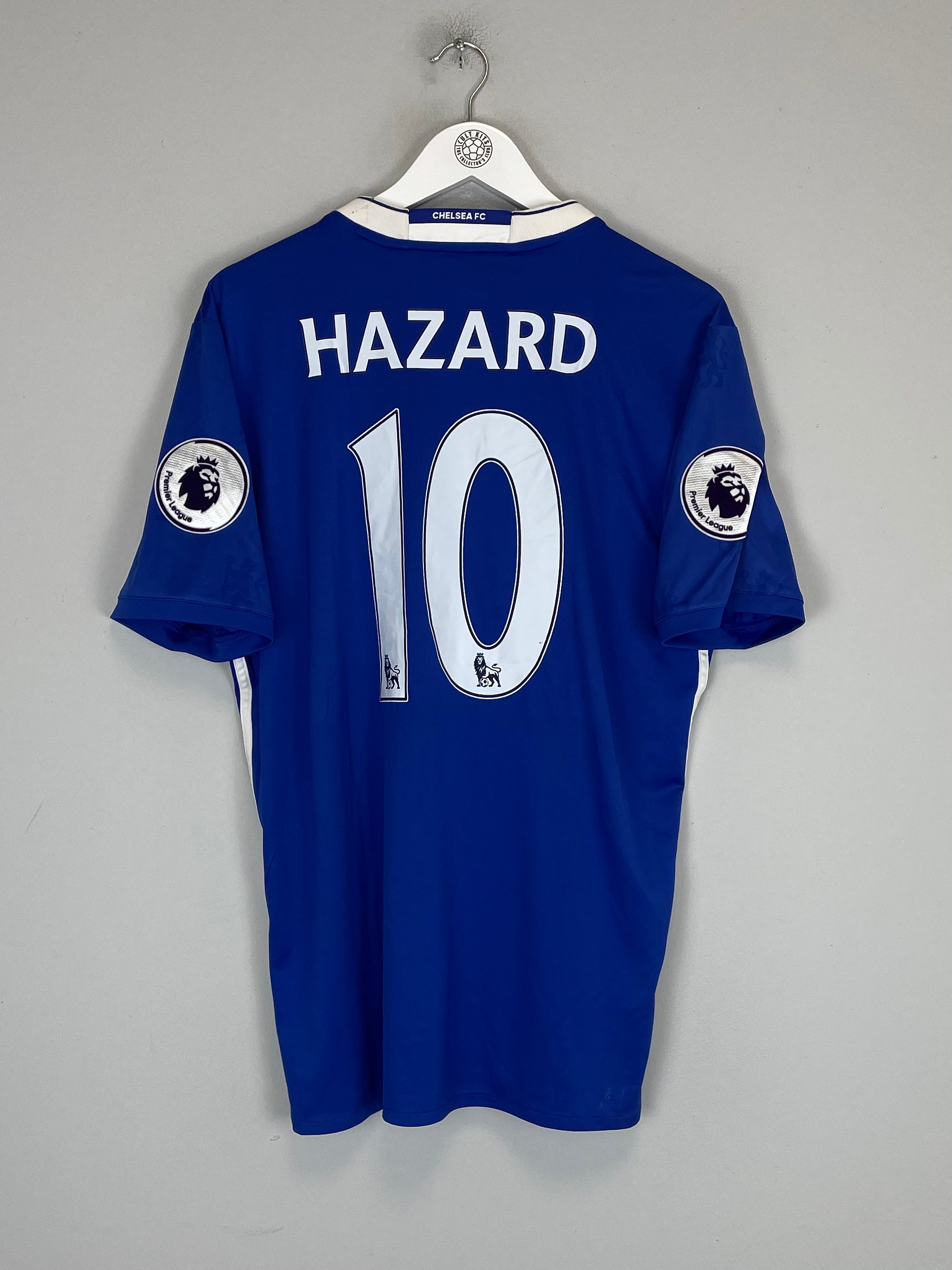 Shop 2016/17 CHELSEA HAZARD #10 HOME SHIRT (L) ADIDAS, classic football shirts, vintage football shirts & retro soccer jerseys at Cult Kits