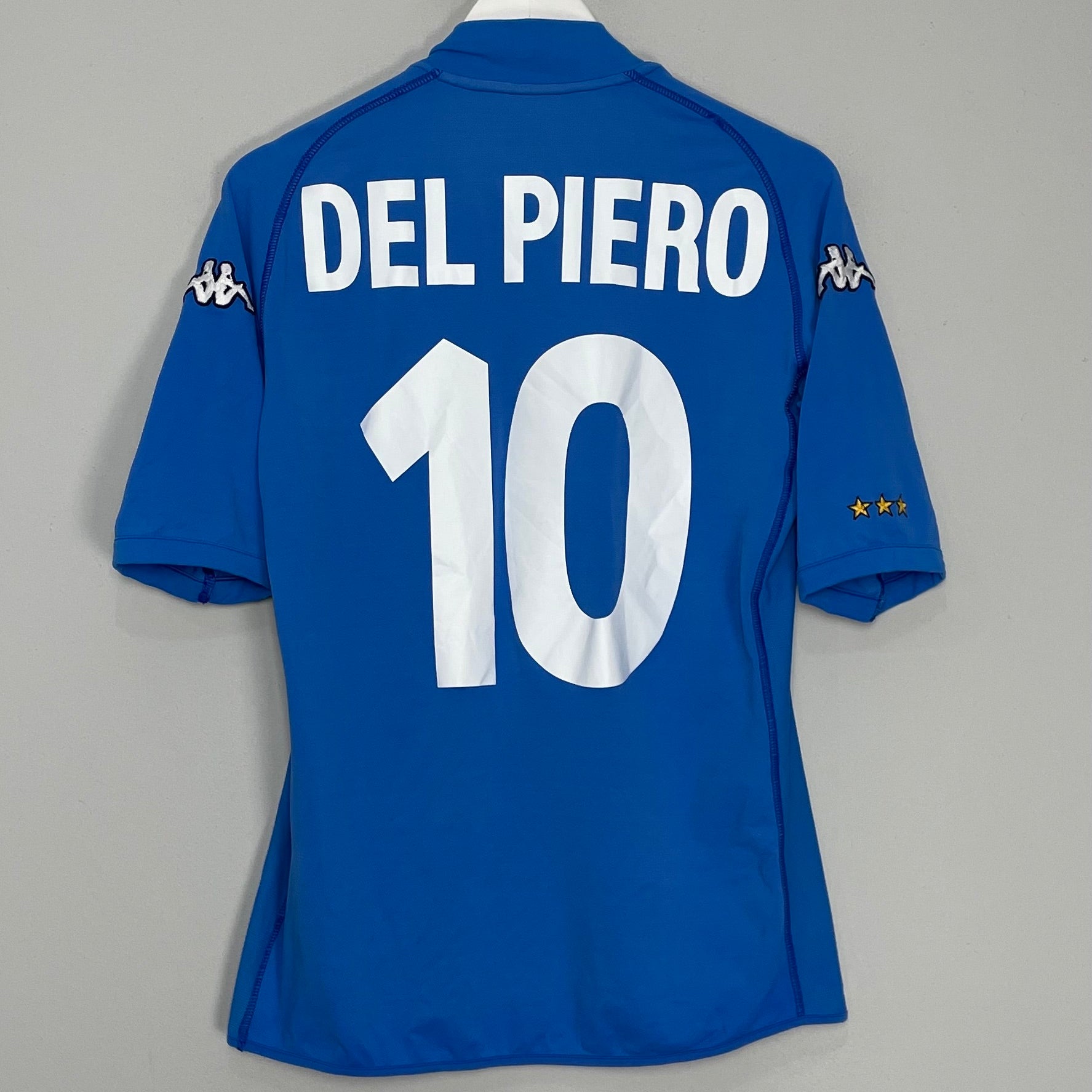 Shop 2002 ITALY DEL PIERO #10 HOME SHIRT (L) KAPPA, classic football shirts, vintage football shirts & retro soccer jerseys at Cult Kits