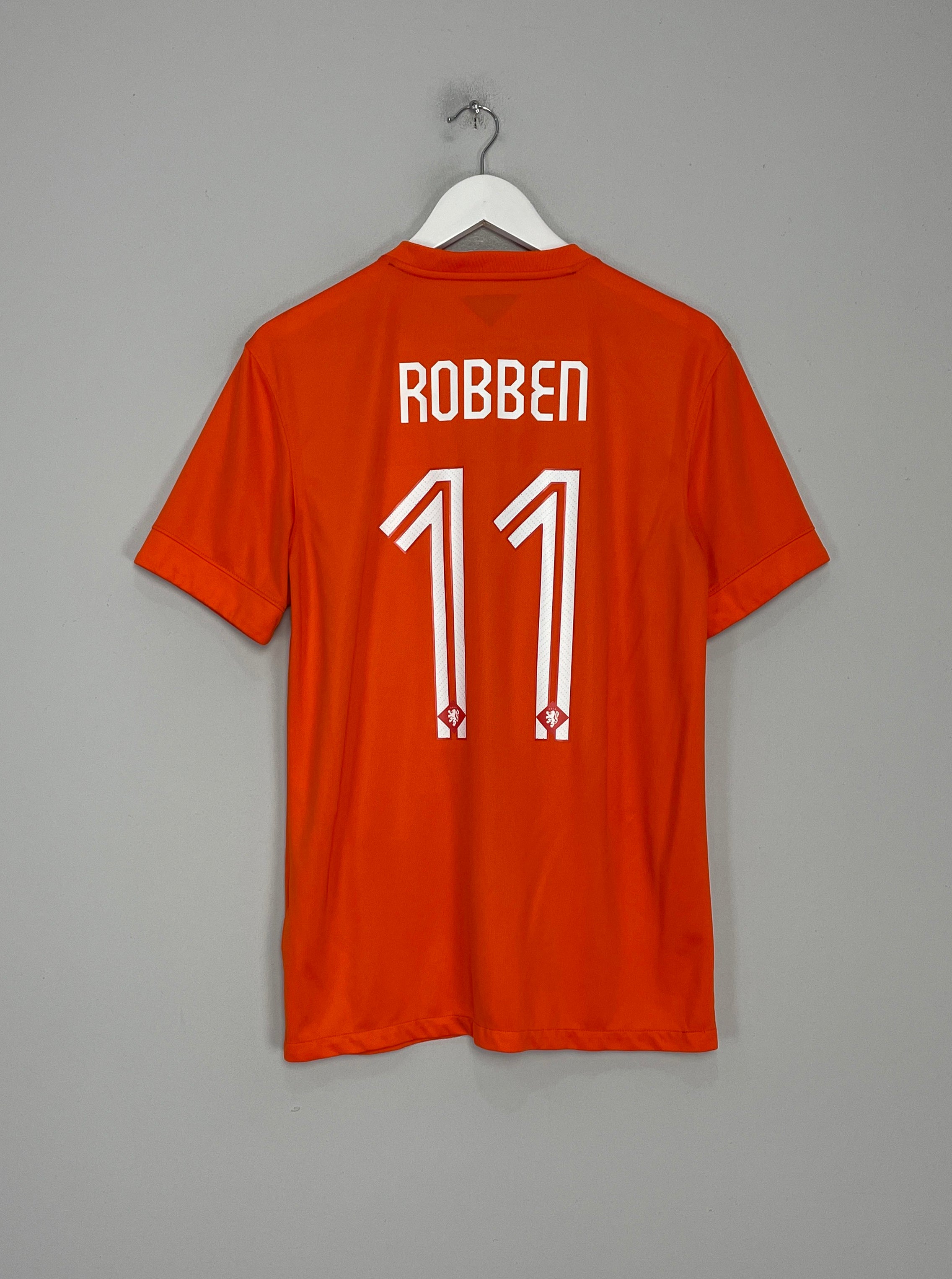 Shop 2014/15 NETHERLANDS ROBBEN #11 HOME SHIRT (M) NIKE, classic football shirts, vintage football shirts & retro soccer jerseys at Cult Kits