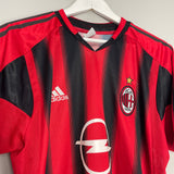 2004/05 AC MILAN SHEVCHENKO #7 HOME SHIRT (M) ADIDAS
