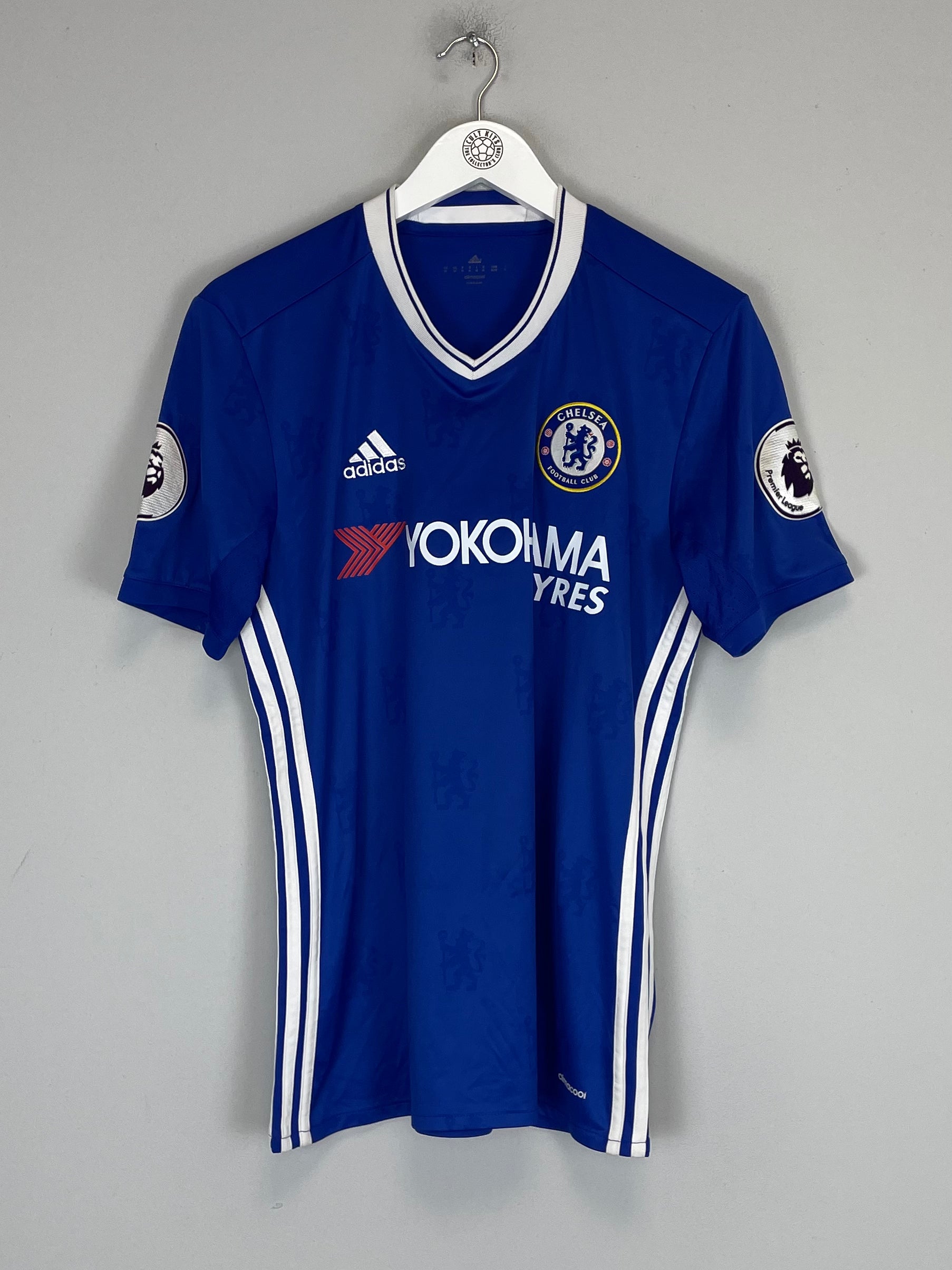 Shop 2016/17 CHELSEA HAZARD #10 HOME SHIRT (M) ADIDAS, classic football shirts, vintage football shirts & retro soccer jerseys at Cult Kits