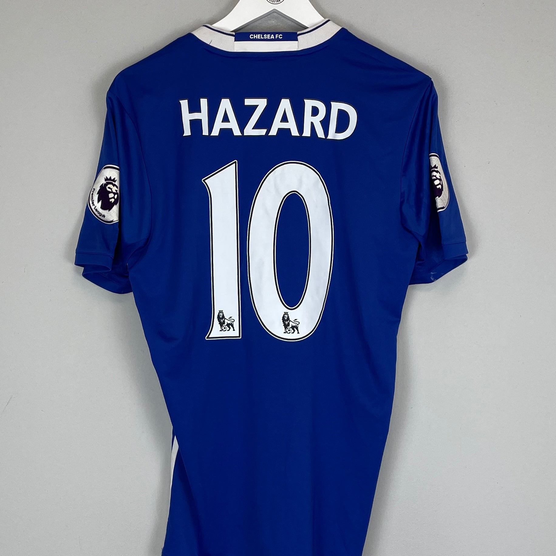 Shop 2016/17 CHELSEA HAZARD #10 HOME SHIRT (M) ADIDAS, classic football shirts, vintage football shirts & retro soccer jerseys at Cult Kits