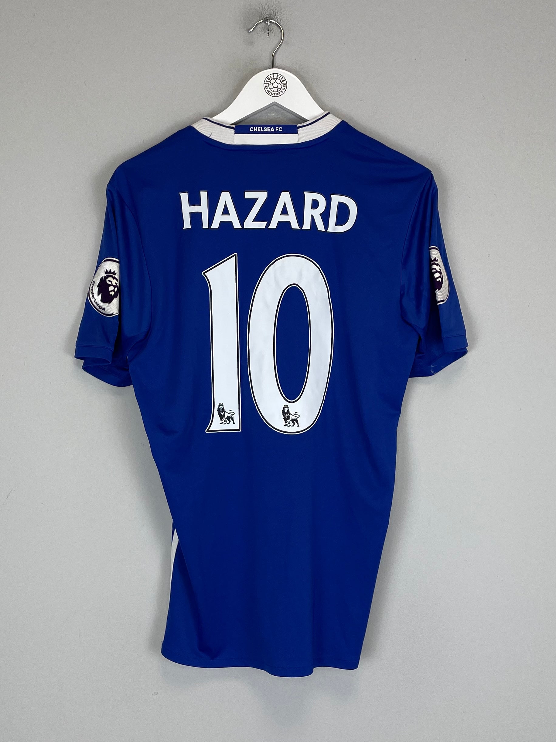 Shop 2016/17 CHELSEA HAZARD #10 HOME SHIRT (M) ADIDAS, classic football shirts, vintage football shirts & retro soccer jerseys at Cult Kits