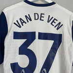 Shop 2024/25 TOTTENHAM VAN DE VEN #37 *AUTHENTIC* HOME SHIRT (M) NIKE, classic football shirts, vintage football shirts & retro soccer jerseys at Cult Kits