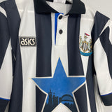 1993/95 NEWCASTLE UNITED HOME SHIRT (M) ASICS
