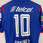 Shop 2014/15 CRUZ AZUL GIMENEZ #10 HOME SHIRT (M) UNDER ARMOUR, classic football shirts, vintage football shirts & retro soccer jerseys at Cult Kits