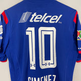 Shop 2014/15 CRUZ AZUL GIMENEZ #10 HOME SHIRT (M) UNDER ARMOUR, classic football shirts, vintage football shirts & retro soccer jerseys at Cult Kits