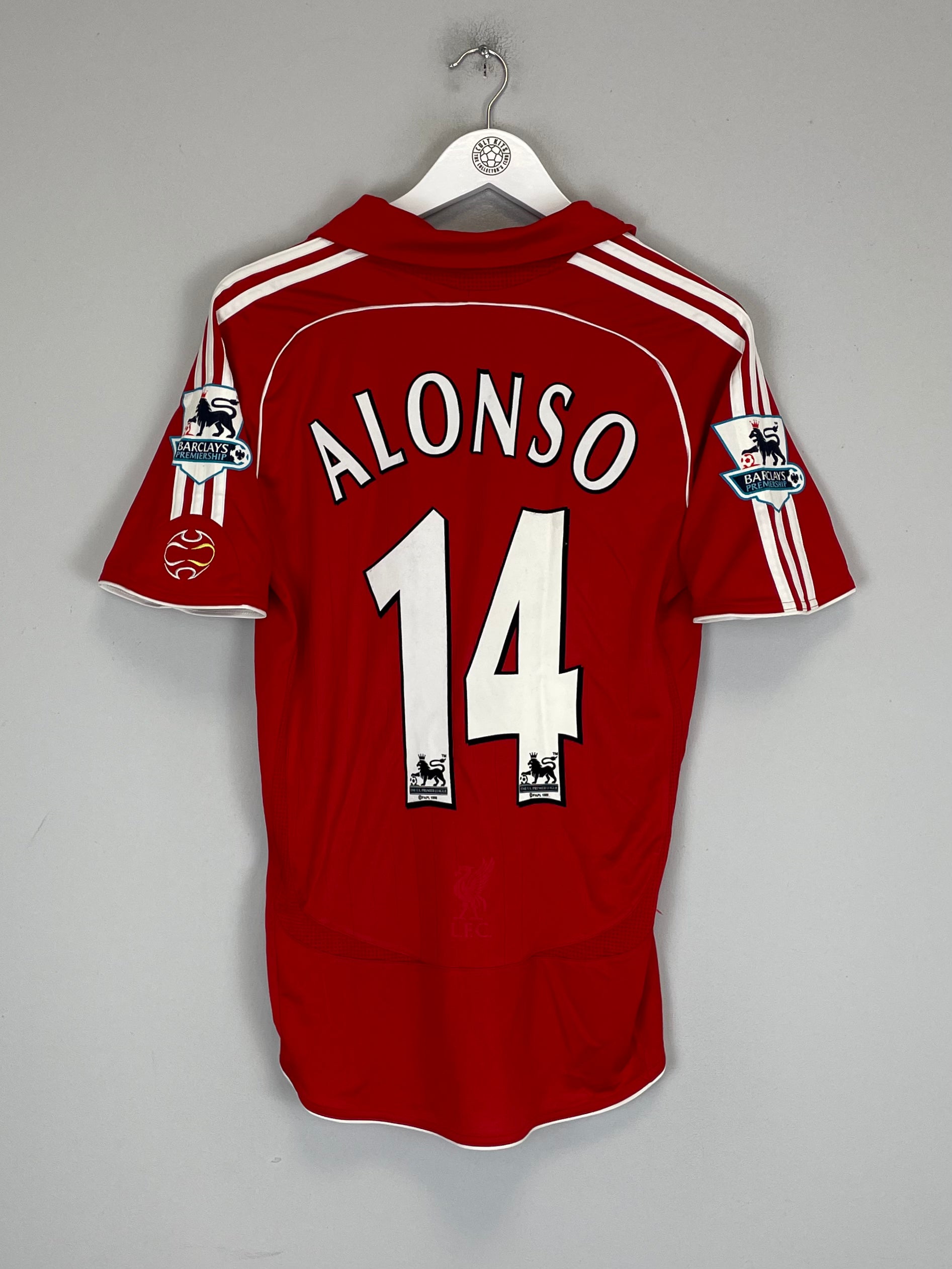 Shop 2006/08 LIVERPOOL ALONSO #14 HOME SHIRT (S) ADIDAS, classic football shirts, vintage football shirts & retro soccer jerseys at Cult Kits