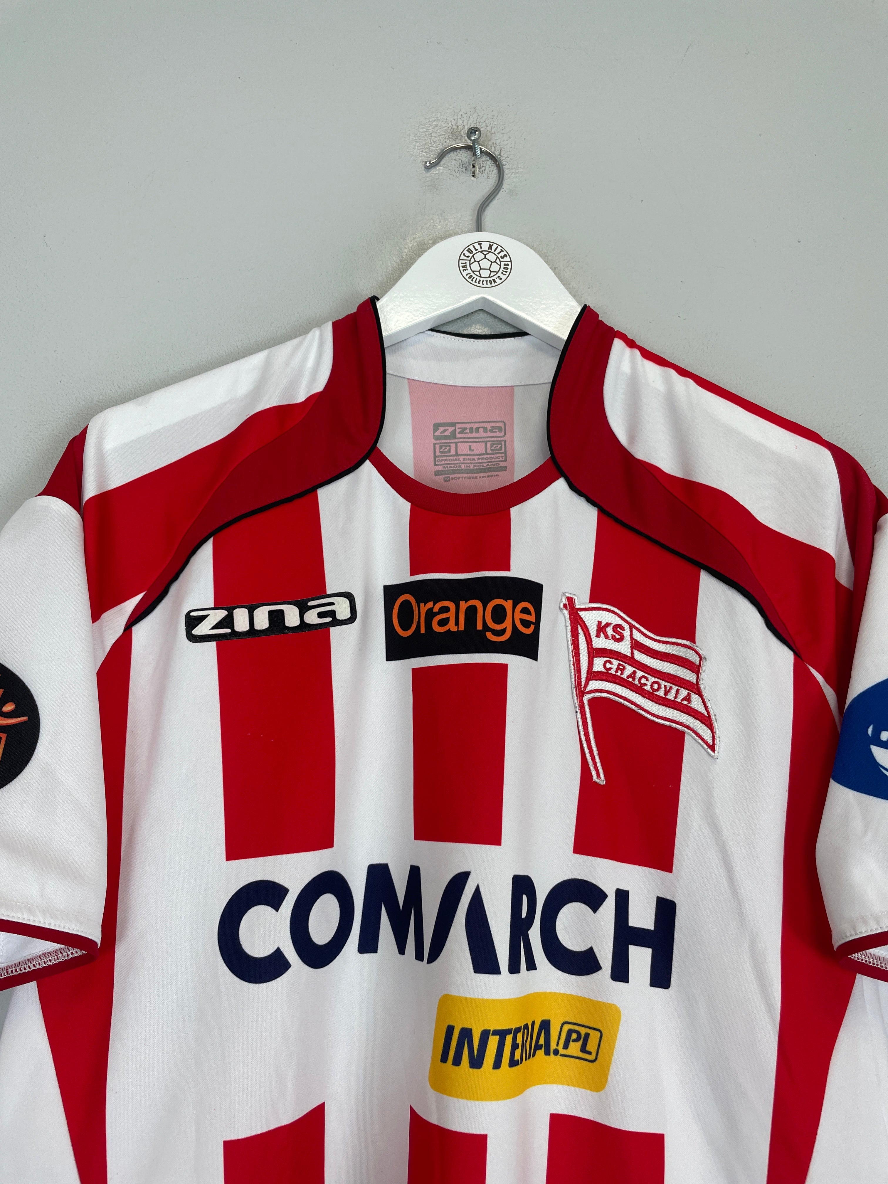 Shop 2008/09 CRACOVIA HOME SHIRT (L) ZINA, classic football shirts, vintage football shirts & retro soccer jerseys at Cult Kits
