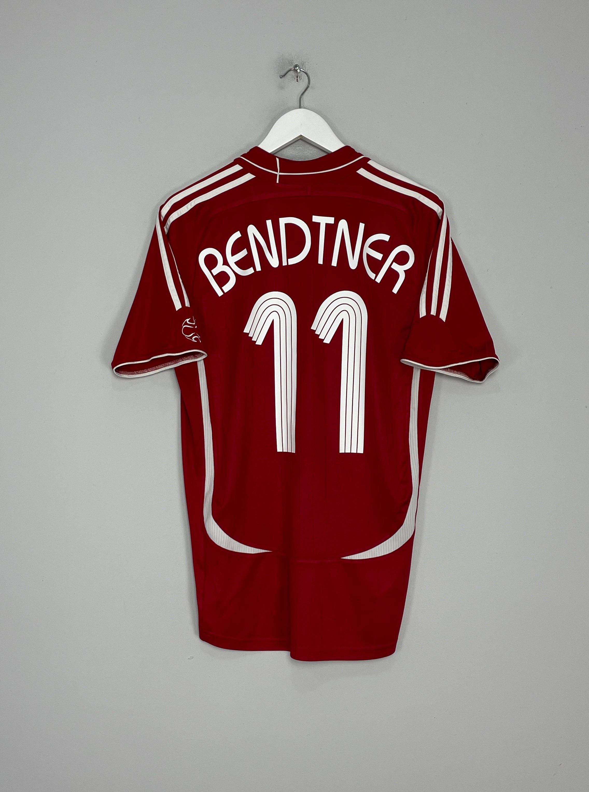 Shop 2006/08 DENMARK BENDTNER #11 HOME SHIRT (M) ADIDAS, classic football shirts, vintage football shirts & retro soccer jerseys at Cult Kits
