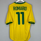 2000/02 BRAZIL ROMARIO #11 HOME SHIRT (L) NIKE