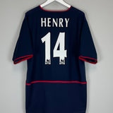 2002/04 ARSENAL HENRY #14 AWAY SHIRT (XL) NIKE