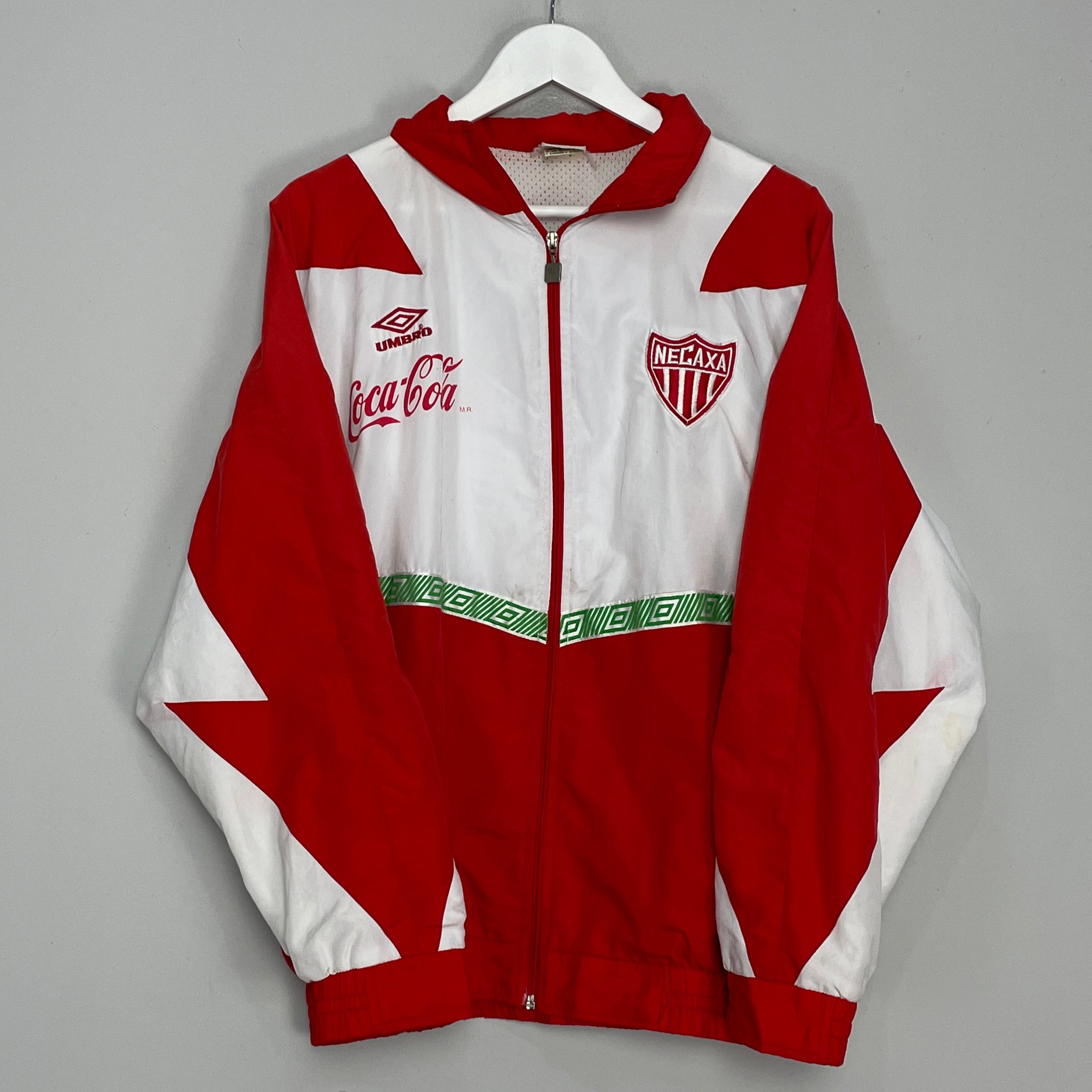 Shop 1995/96 NECAXA TRACK JACKET (L) UMBRO, classic football shirts, vintage football shirts & retro soccer jerseys at Cult Kits