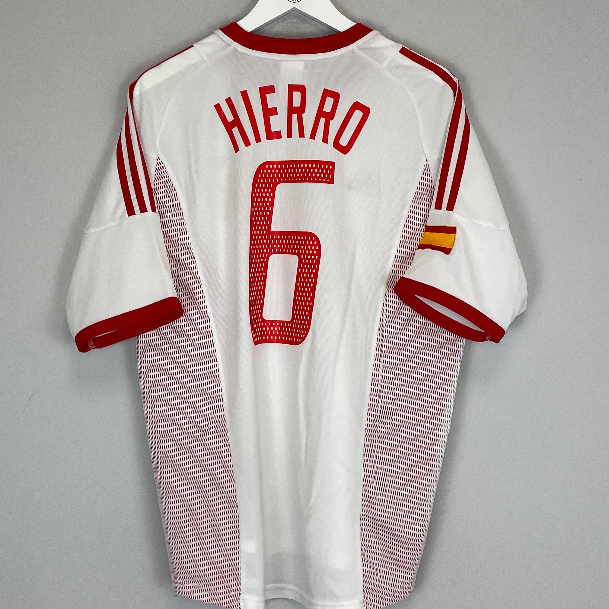 Shop 2002/04 SPAIN HIERRO #6 AWAY SHIRT (L) ADIDAS, classic football shirts, vintage football shirts & retro soccer jerseys at Cult Kits