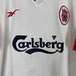 Shop 1998/99 LIVERPOOL AWAY SHIRT (M) REEBOK, classic football shirts, vintage football shirts & retro soccer jerseys at Cult Kits