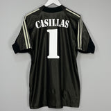 Shop 2002/03 REAL MADRID CASILLAS #1 *CENTENARY* GK SHIRT (M) ADIDAS, classic football shirts, vintage football shirts & retro soccer jerseys at Cult Kits