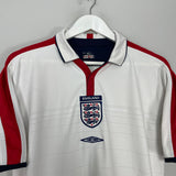 Shop 2003/05 ENGLAND HOME SHIRT (M) UMBRO, classic football shirts, vintage football shirts & retro soccer jerseys at Cult Kits