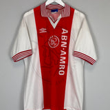 1995/96 AJAX LITMANEN #10 HOME SHIRT (L) UMBRO