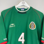 Shop 2001/02 MEXICO R.MARQUEZ #4 HOME SHIRT (XXL) ATLETICA, classic football shirts, vintage football shirts & retro soccer jerseys at Cult Kits