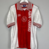 1996/97 AJAX LITMANEN #10 HOME SHIRT (L) UMBRO