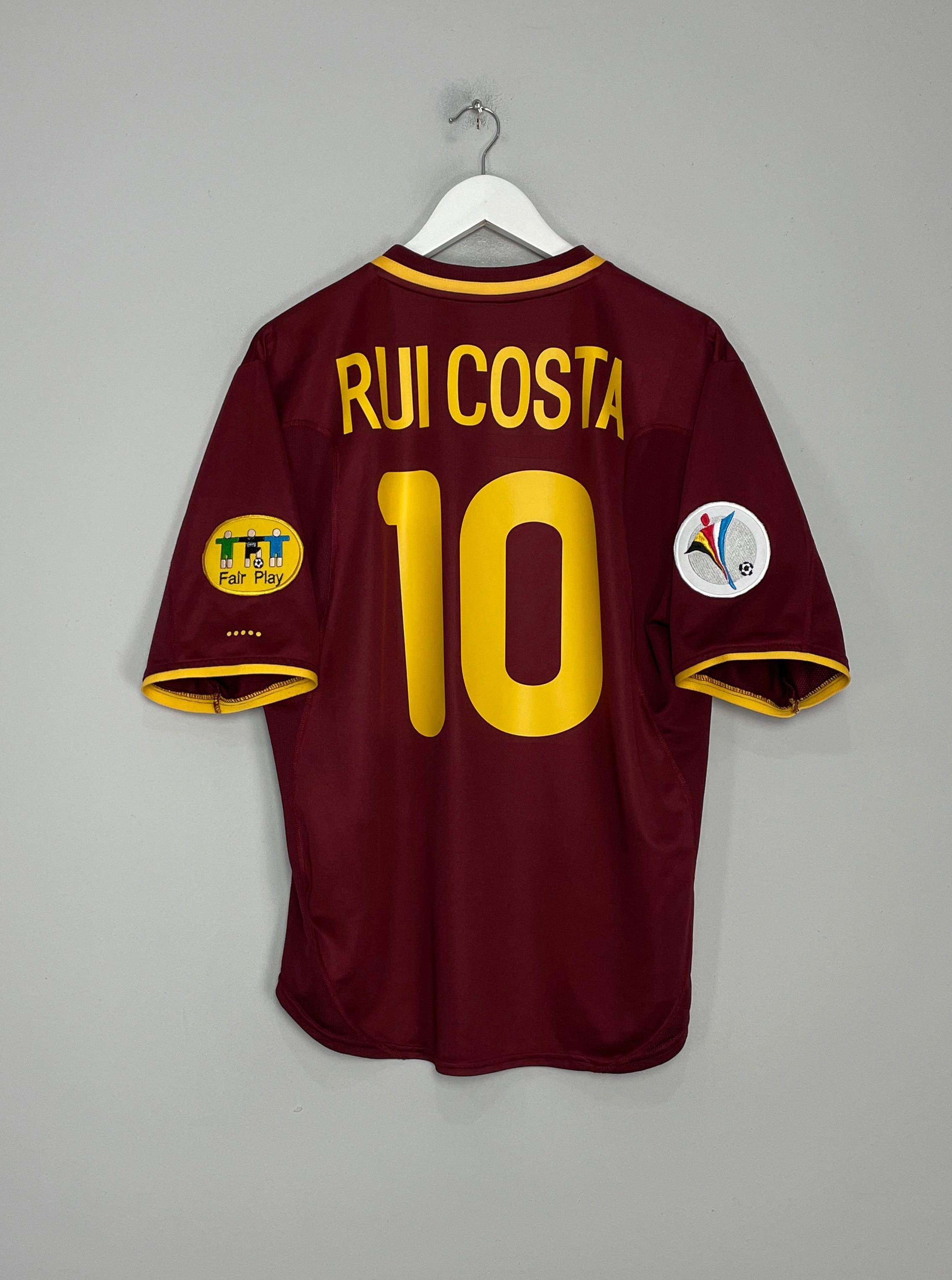 Shop 2000/02 PORTUGAL RUI COSTA #10 HOME SHIRT (M/L) NIKE, classic football shirts, vintage football shirts & retro soccer jerseys at Cult Kits