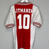1996/97 AJAX LITMANEN #10 HOME SHIRT (L) UMBRO