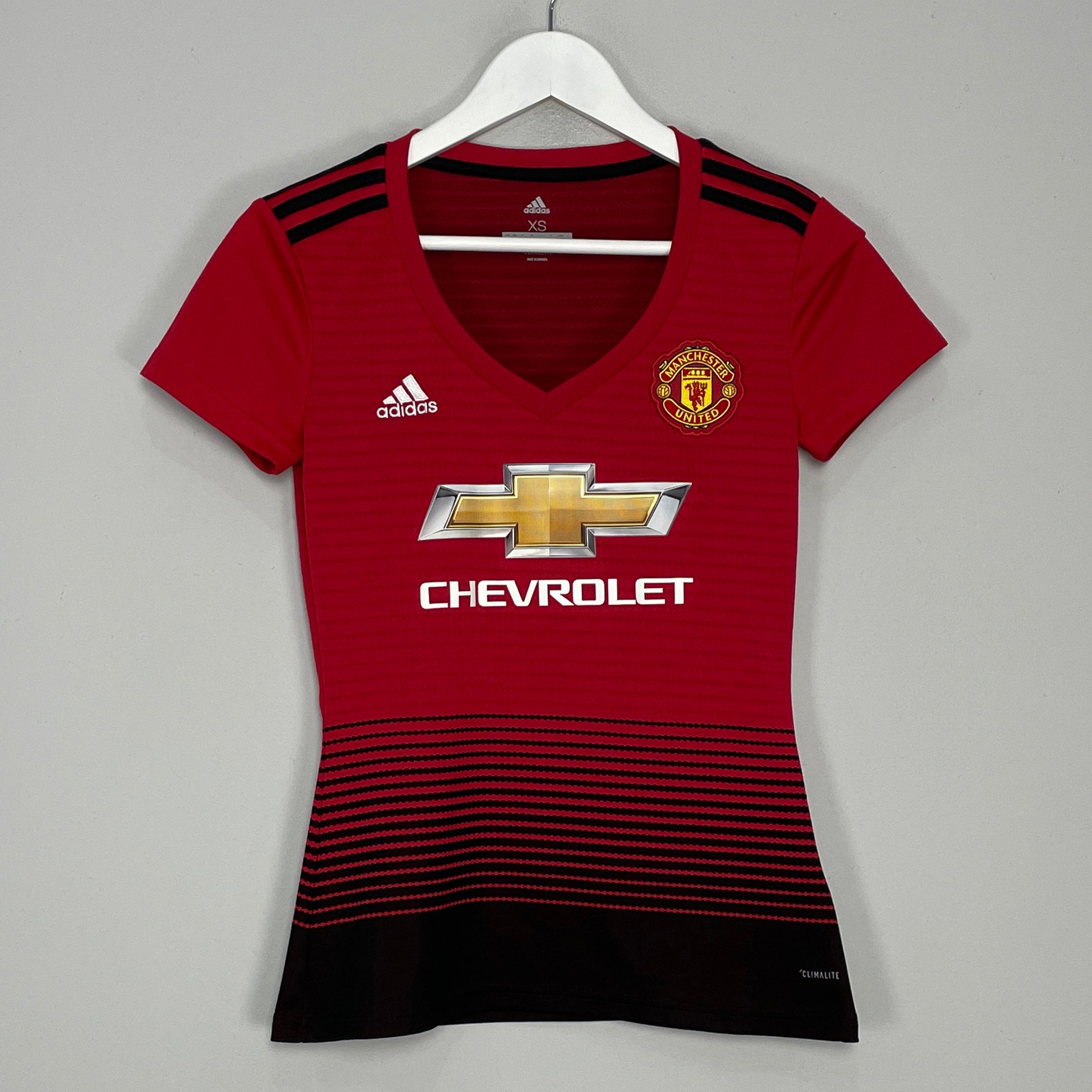 Shop 2018/19 MANCHESTER UNITED WOMENS HOME SHIRT (XS.WOMENS) ADIDAS, classic football shirts, vintage football shirts & retro soccer jerseys at Cult Kits