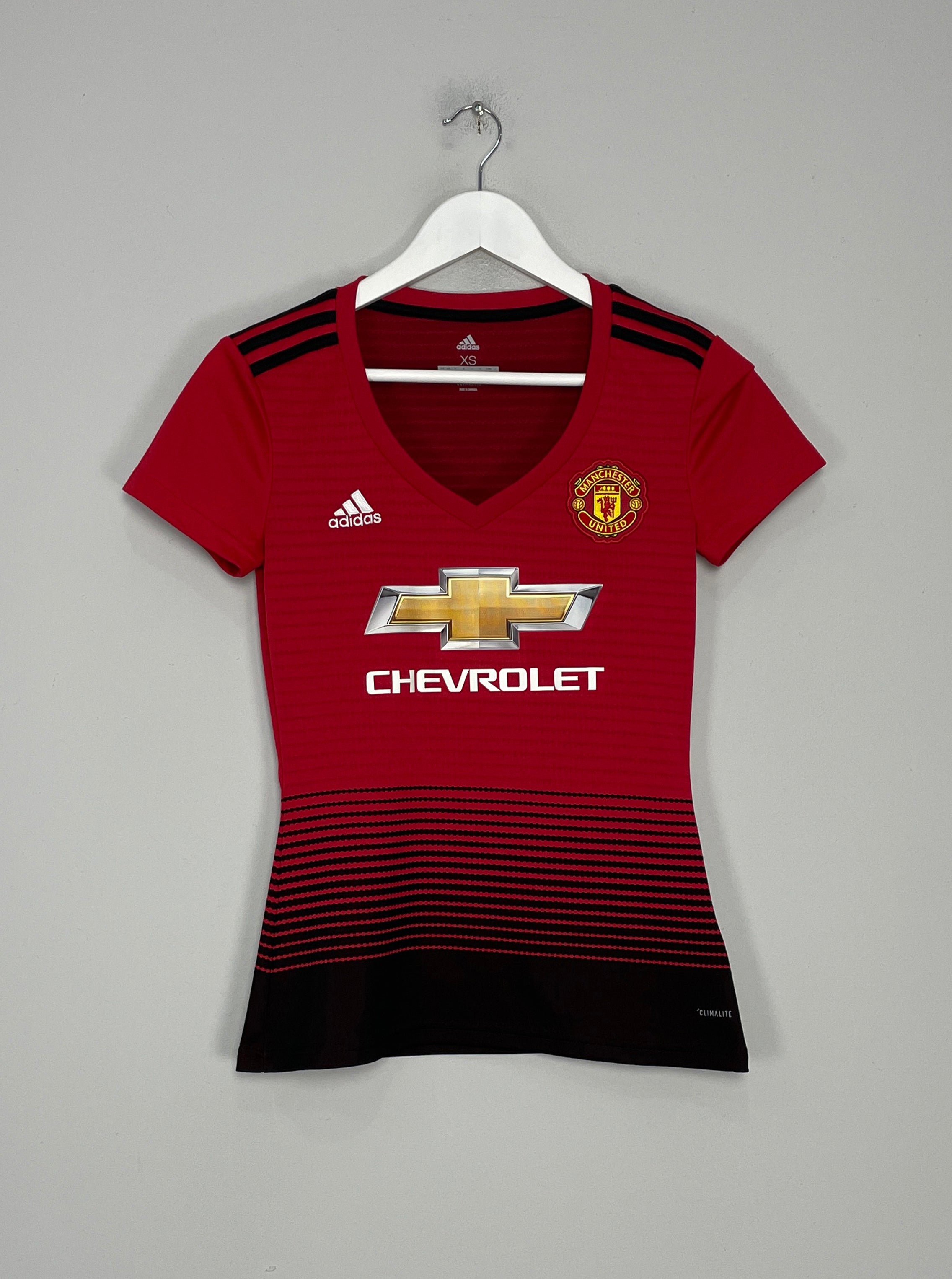 Shop 2018/19 MANCHESTER UNITED WOMENS HOME SHIRT (XS.WOMENS) ADIDAS, classic football shirts, vintage football shirts & retro soccer jerseys at Cult Kits