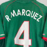 Shop 2001/02 MEXICO R.MARQUEZ #4 HOME SHIRT (XXL) ATLETICA, classic football shirts, vintage football shirts & retro soccer jerseys at Cult Kits