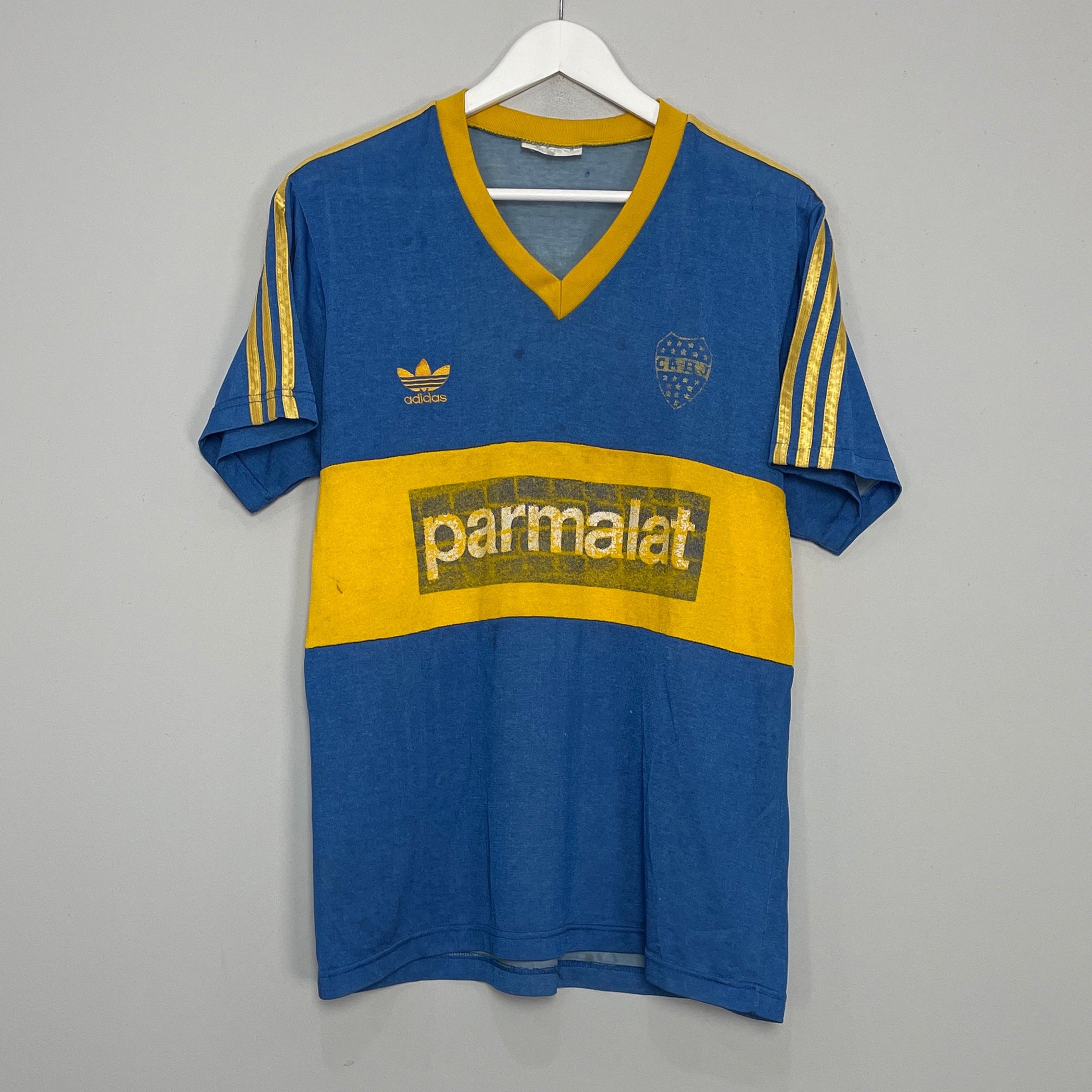 Shop 1991/92 BOCA JUNIORS HOME SHIRT (L) ADIDAS, classic football shirts, vintage football shirts & retro soccer jerseys at Cult Kits
