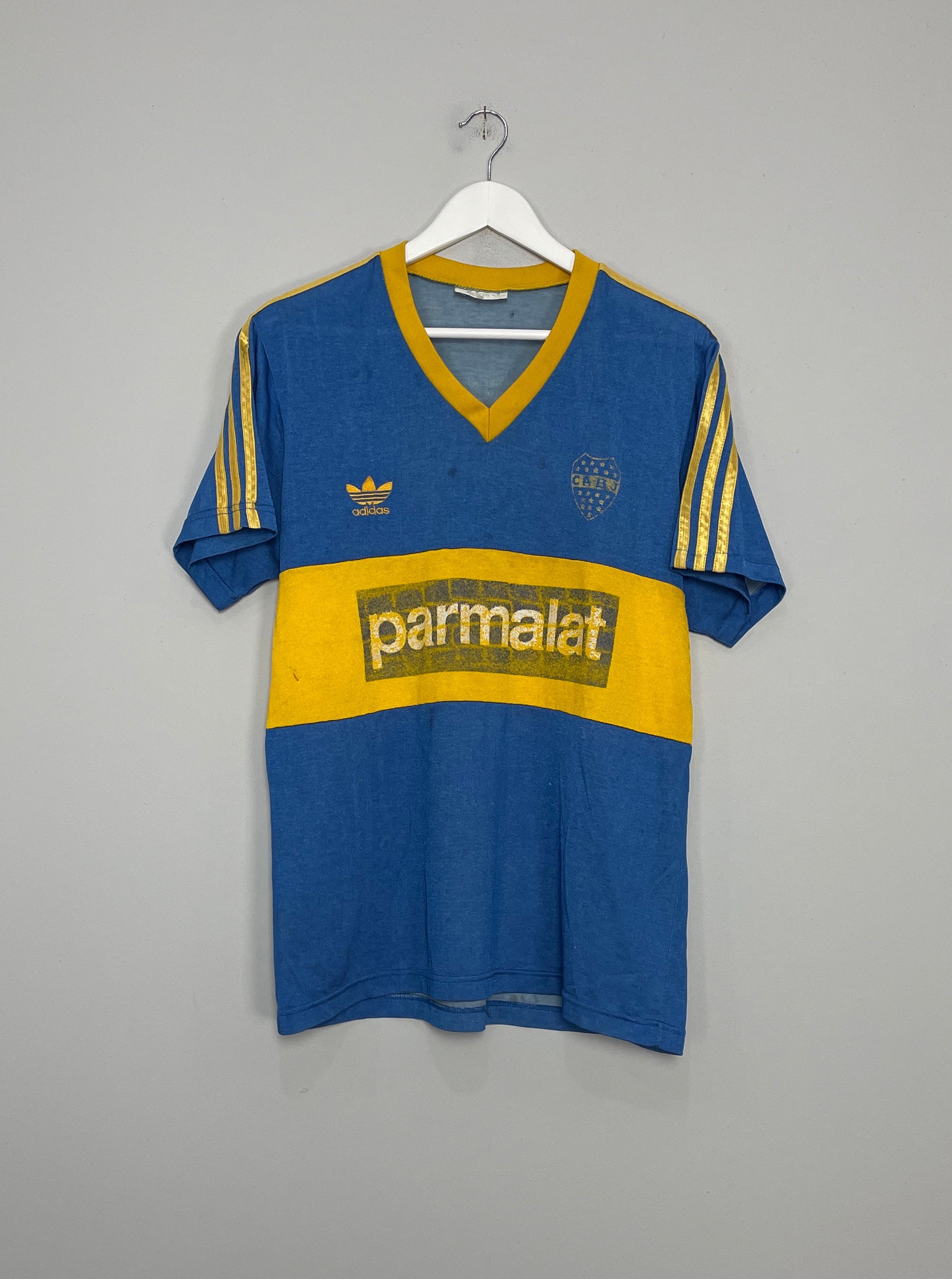 Shop 1991/92 BOCA JUNIORS HOME SHIRT (L) ADIDAS, classic football shirts, vintage football shirts & retro soccer jerseys at Cult Kits