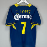 2005/06 CLUB AMERICA C.LOPEZ #7 AWAY SHIRT (M) NIKE