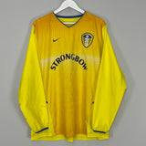 2002/03 LEEDS UNITED L/S AWAY SHIRT (L) NIKE