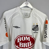 Shop 2002/03 SANTOS ROBINHO #7 HOME SHIRT (M) UMBRO, classic football shirts, vintage football shirts & retro soccer jerseys at Cult Kits