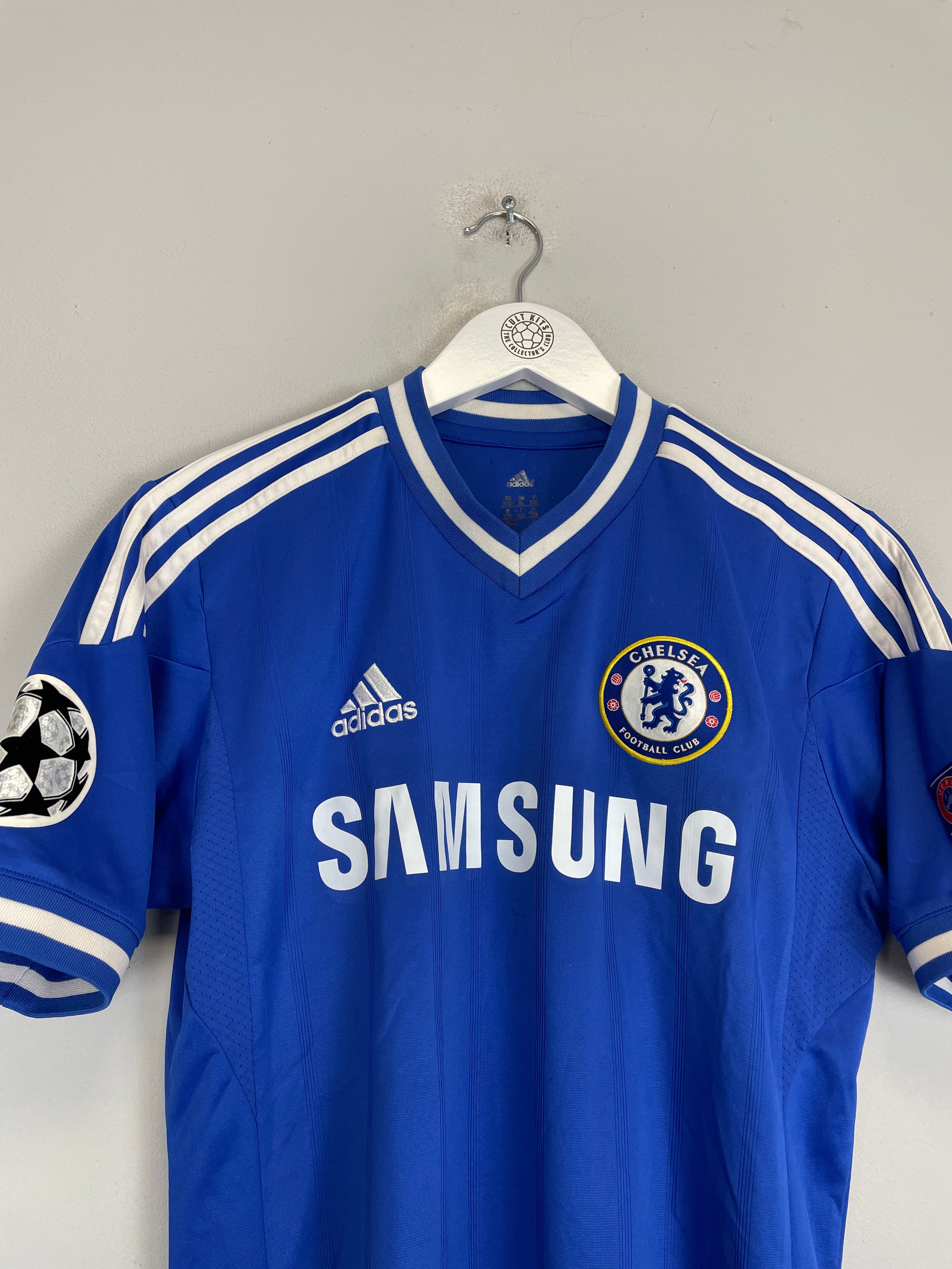 Shop 2013/14 CHELSEA HAZARD #17 C/L HOME SHIRT (XL.KIDS) ADIDAS, classic football shirts, vintage football shirts & retro soccer jerseys at Cult Kits
