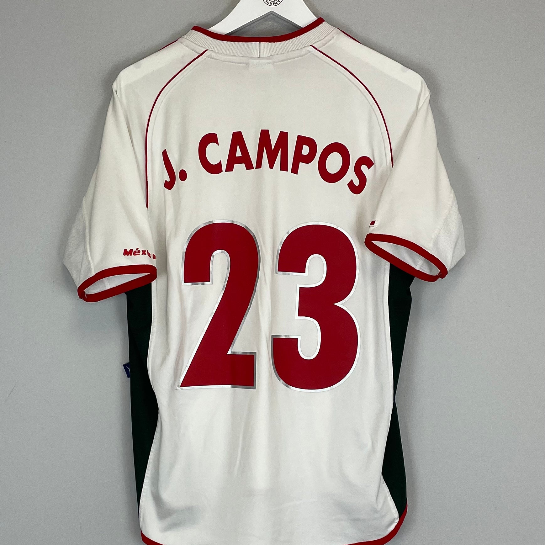 Buy 2001/02 MEXICO J.CAMPOS 23 AWAY SHIRT (L) ATLETICA ~ Free worldwide shipping available ~ Authentic Vintage Football Shirts from Cult Kits