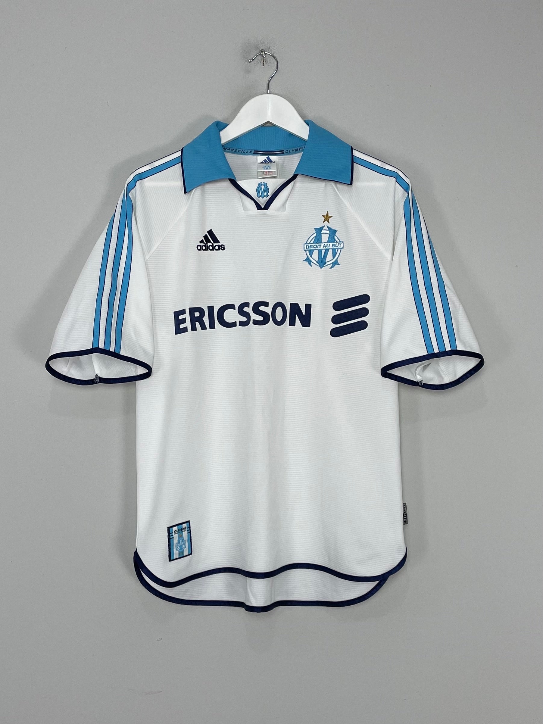Shop 1999/00 MARSEILLE HOME SHIRT (M) ADIDAS, classic football shirts, vintage football shirts & retro soccer jerseys at Cult Kits