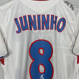 Shop 2006/07 LYON JUNINHO #8 HOME SHIRT (M) UMBRO, classic football shirts, vintage football shirts & retro soccer jerseys at Cult Kits
