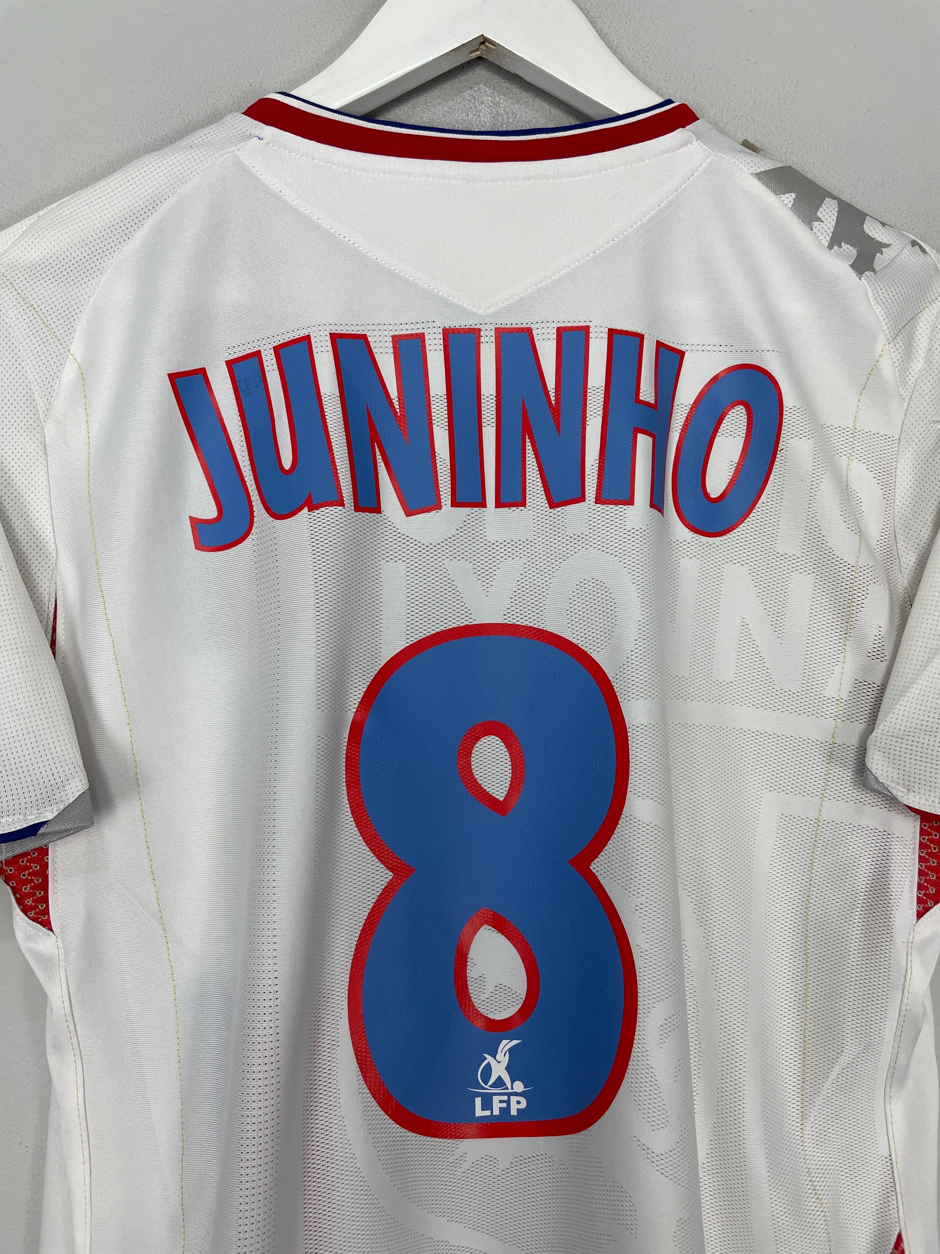Shop 2006/07 LYON JUNINHO #8 HOME SHIRT (M) UMBRO, classic football shirts, vintage football shirts & retro soccer jerseys at Cult Kits