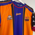 Shop 1997/98 BARCELONA RIVALDO #11 AWAY SHIRT (L) KAPPA, classic football shirts, vintage football shirts & retro soccer jerseys at Cult Kits