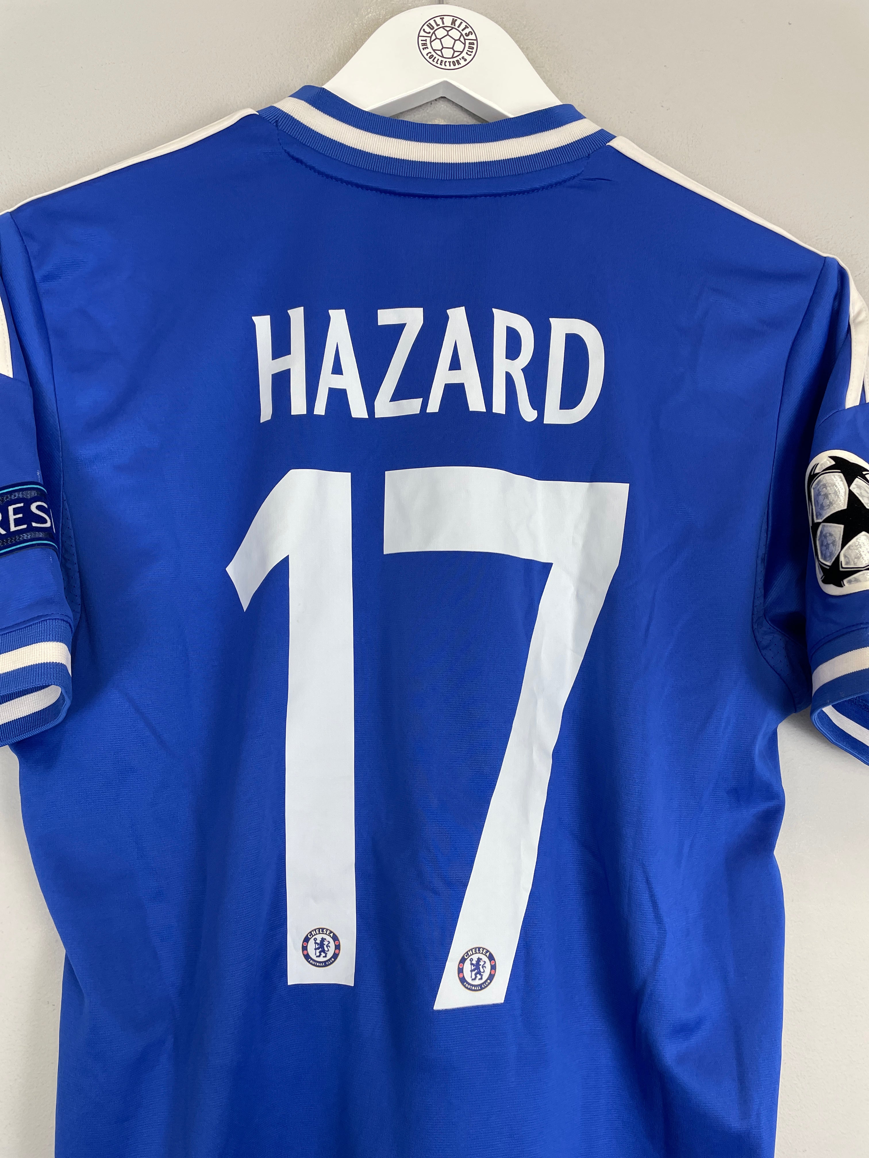Shop 2013/14 CHELSEA HAZARD #17 C/L HOME SHIRT (XL.KIDS) ADIDAS, classic football shirts, vintage football shirts & retro soccer jerseys at Cult Kits