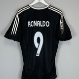2004/05 REAL MADRID RONALDO #9 AWAY SHIRT (M) ADIDAS