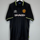 1998/99 MANCHESTER UNITED BECKHAM #7 *MINT* THIRD SHIRT (XL) UMBRO