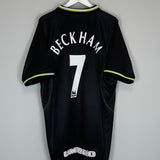 1998/99 MANCHESTER UNITED BECKHAM #7 *MINT* THIRD SHIRT (XL) UMBRO